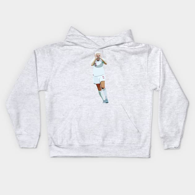 England Captain Steph Houghton MBE Kids Hoodie by Webbed Toe Design's